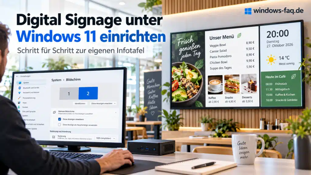 Digital Signage unter Windows 11 einrichten - Schritt für Schritt Anleitung