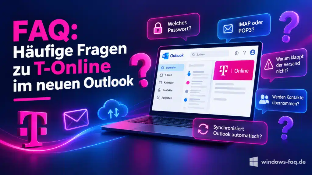 FAQ - Häufige Fragen zu T-Online in neuen Outlo
