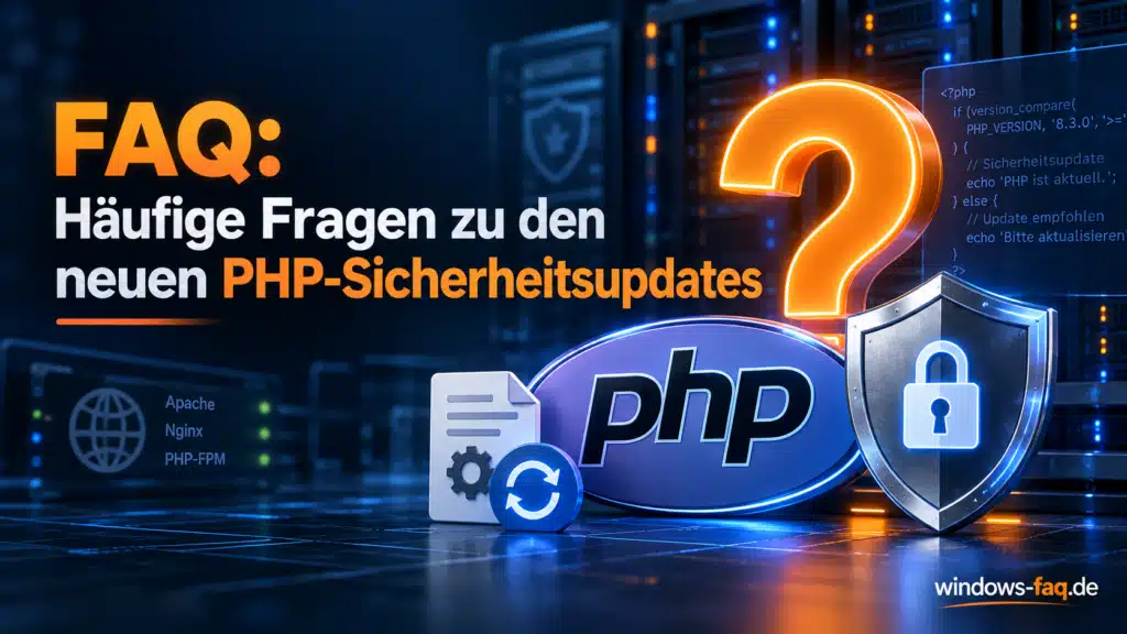 FAQ - Häufige Fragen zu den neuen PHP-Sicherheitsupdates