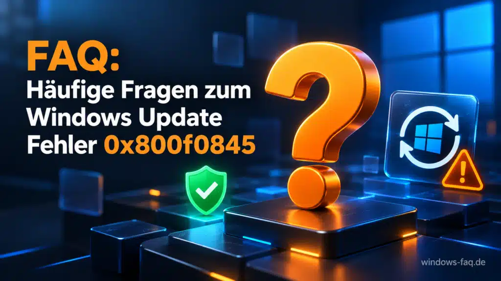 FAQ - Häufige Fragen zum Windows Update Fehler 0x800f0845
