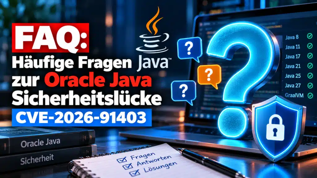 FAQ - Häufige Fragen zur Oracle Java Sicherheitslücke CVE-2026-91403