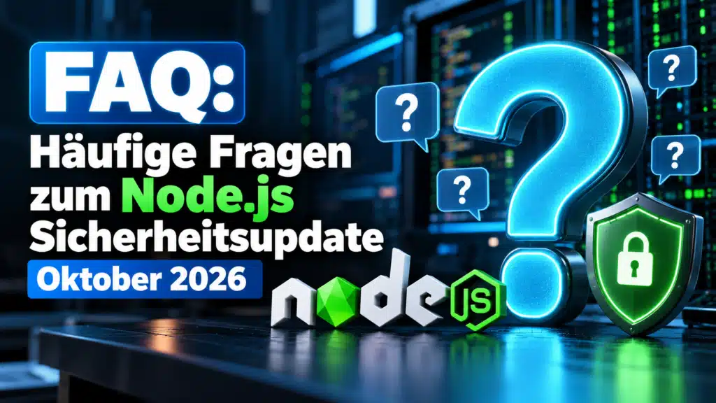 FAQ Node.js-Sicherheitsupdate Oktober 2026