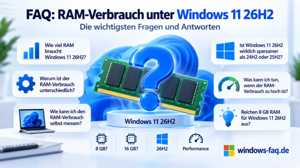 FAQ - RAM-Verbrauch unter Windows 11 26H2