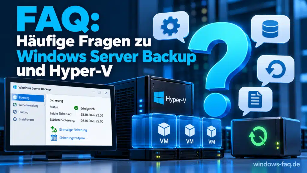 FAQ Windows Server Backup und Hyper-V