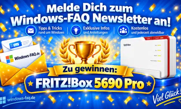 Jetzt FRITZ!Box 5690 Pro beim neuen Windows-FAQ-Gewinnspiel gewinnen – Bekanntgabe des letzten Gewinners