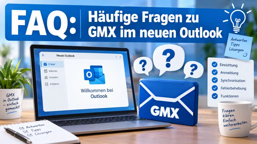 GMX im neuen Outlook - FAQ & Lösungen