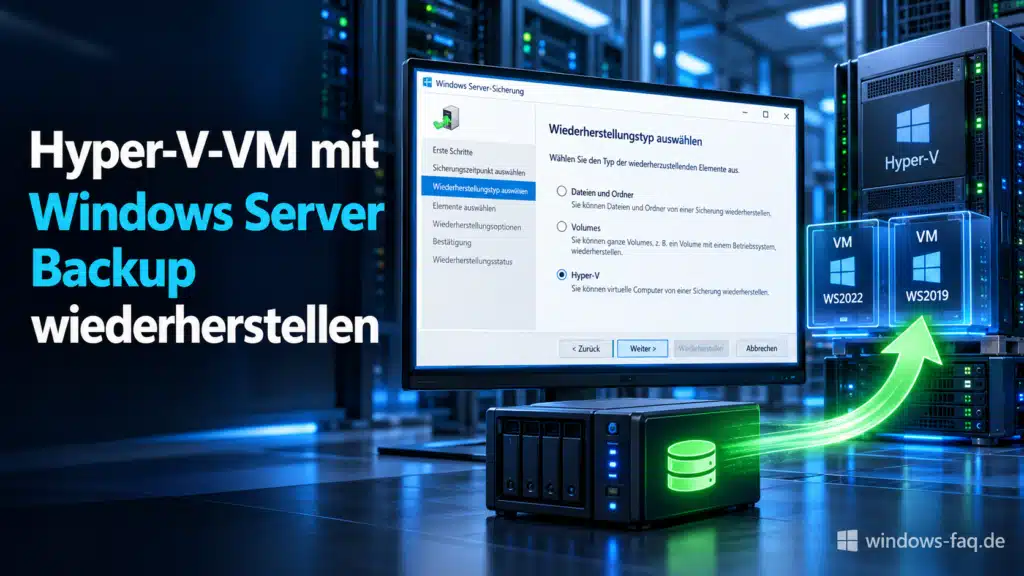 Hyper-V-VM-Backup wiederherstellen