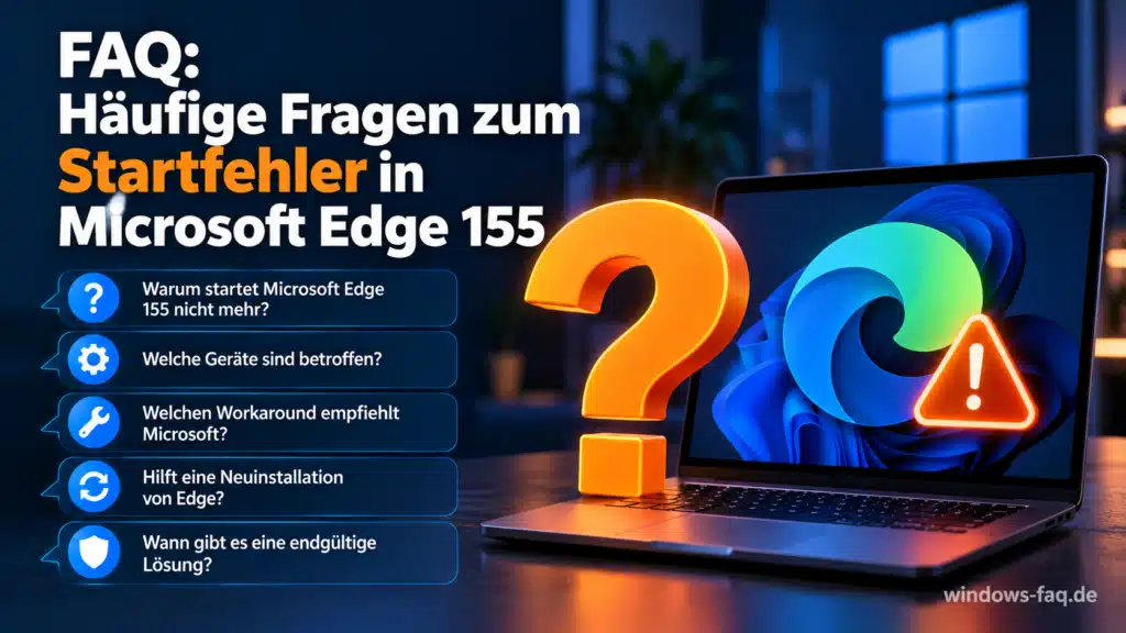 Microsoft Edge 155 Startprobleme FAQ
