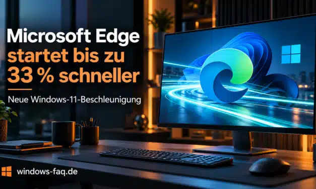 Microsoft Edge startet bis zu 33 Prozent schneller