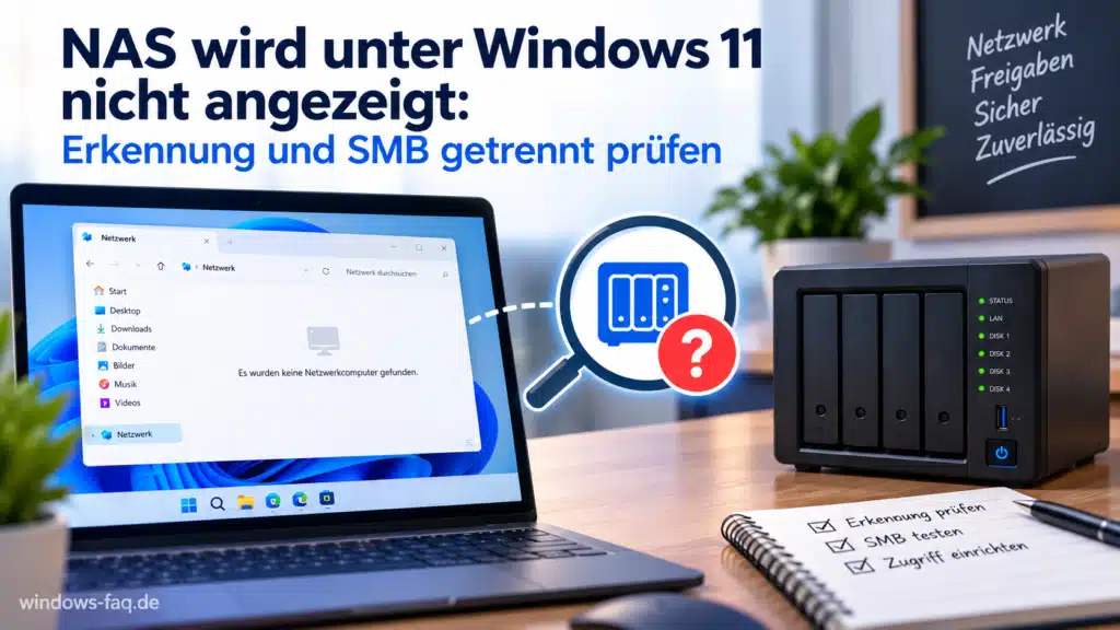 NAS wird unter Windows 11 nicht angezeigt