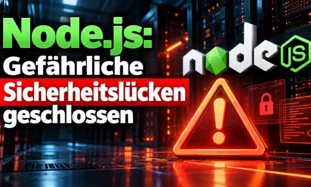 Node.js Sicherheitsupdate Oktober 2026: Gefährliche RCE-Lücke geschlossen