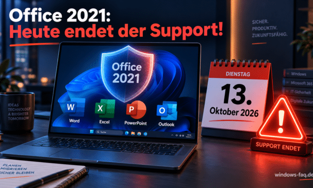 Microsoft Office 2021: Heute endet der Support für Word, Excel und Outlook
