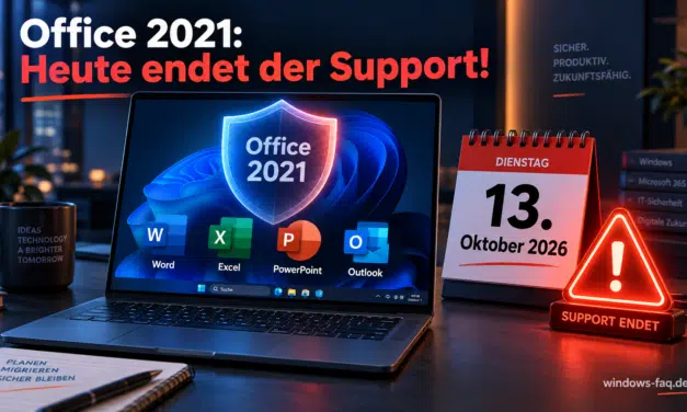 Microsoft Office 2021: Heute endet der Support für Word, Excel und Outlook
