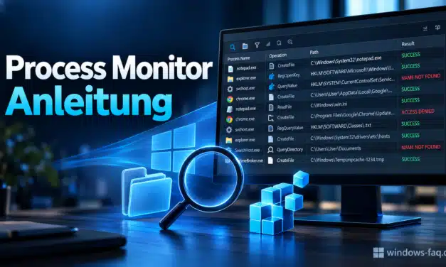 Process Monitor Anleitung: Windows-Fehler finden