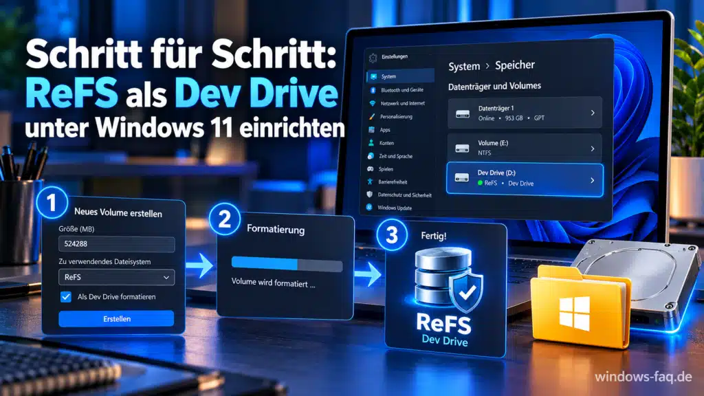 ReFS als Dev Drive unter Windows 11 einrichten - Anleitung