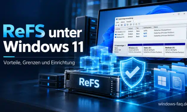 ReFS unter Windows 11: Vorteile, Grenzen und Anleitung