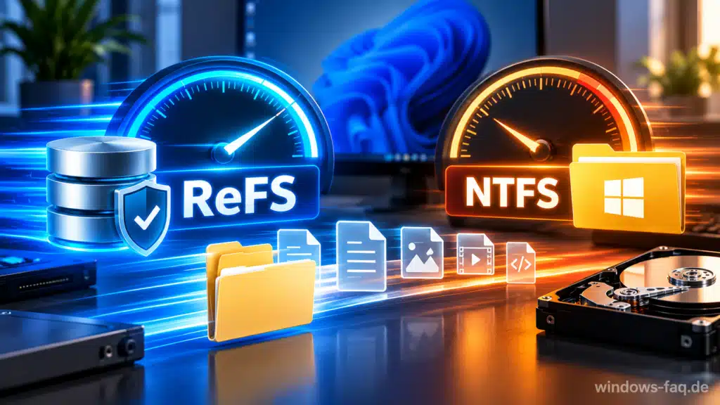 ReFS vs. NTFS Geschwindigkeitsvergleich