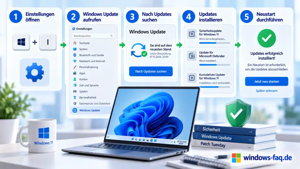 Schritt für Schritt Anleitung - Windows 11 auf aktuelle Sicherheitsupdates prüfen
