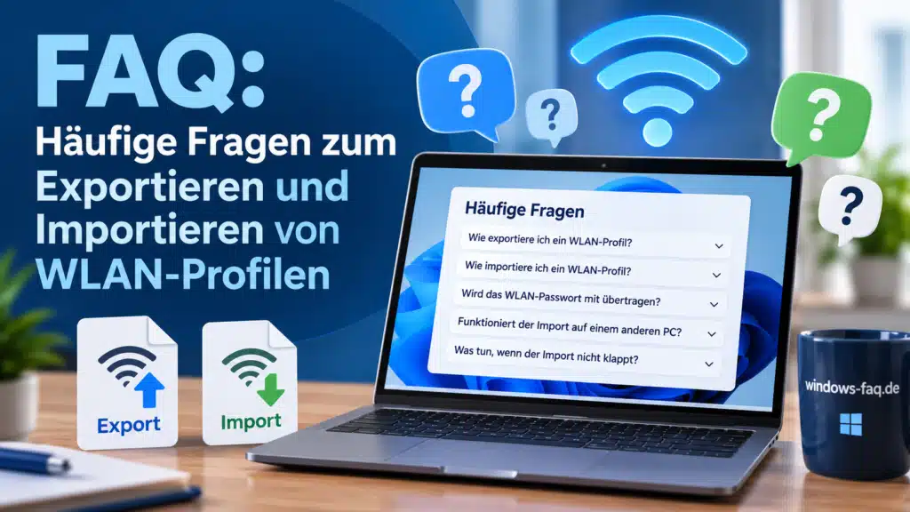 WLAN-FAQ - Exportieren und Importieren von WLAN Profilen