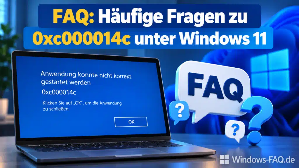 Windows 11 Fehlercode 0xc000014c FAQ