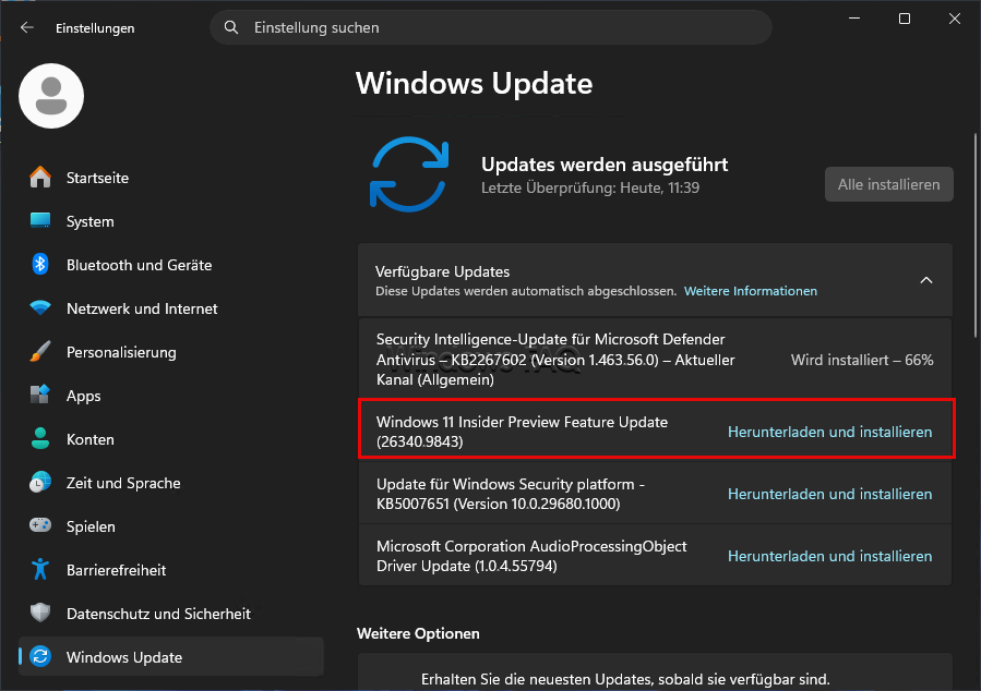 Windows 11 Insider Preview Feature Update 26340.9843