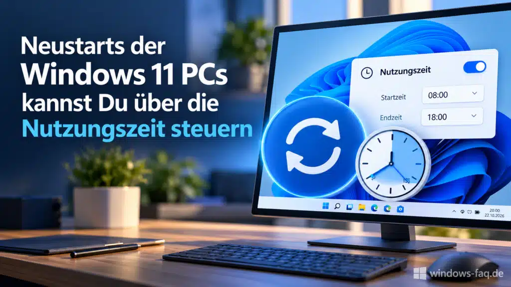 Windows-11 Nutzungszeit einstellen für die Neustarts nach Windows Updates