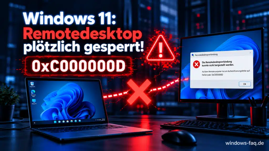 Windows 11 Remotedesktop funktioniert nicht - Fehlercode 0xC000000D