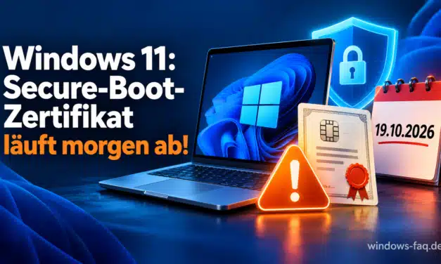 Windows 11: Morgen läuft wichtiges Secure-Boot-Zertifikat ab