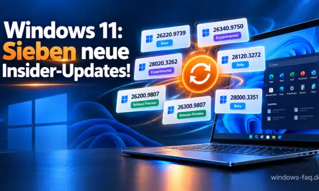 Windows 11: Sieben neue Insider-Builds beheben Fehler und bringen neue Funktionen
