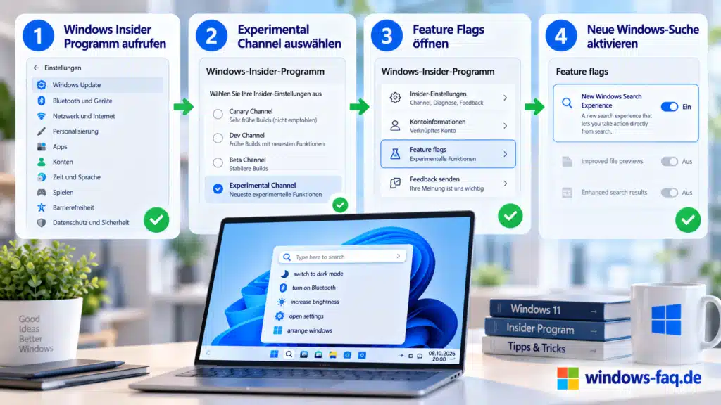 Windows 11 Suche aktivieren - Schritt-für-Schritt-