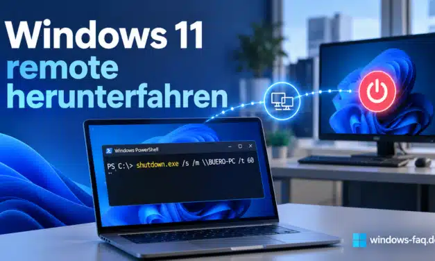 Windows 11 remote herunterfahren: Befehle und Anleitung