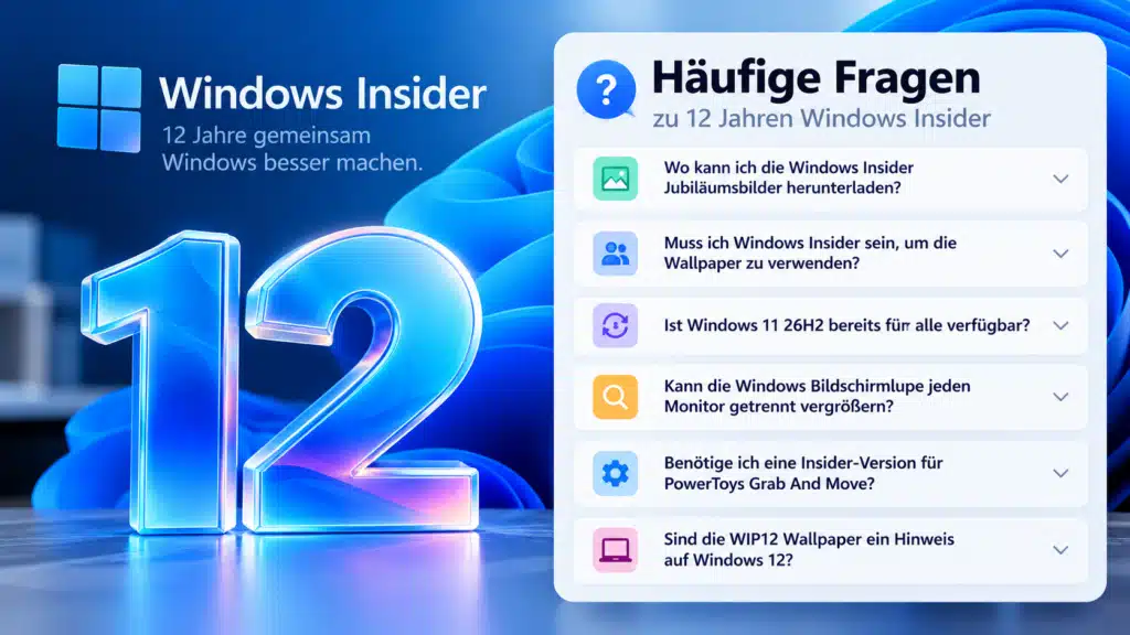 Windows Insider 12 Jahre FAQ
