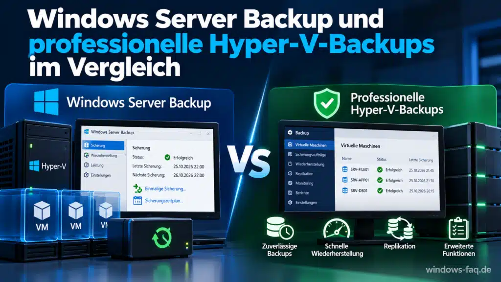 Windows Server Backup vs. Hyper-V-Backups - Backup-Tools im Vergleich