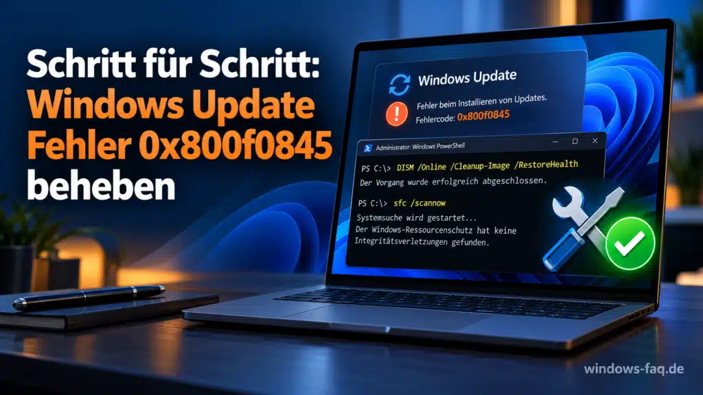 Windows Update Fehler 0x800f0845 beheben - Anleitung